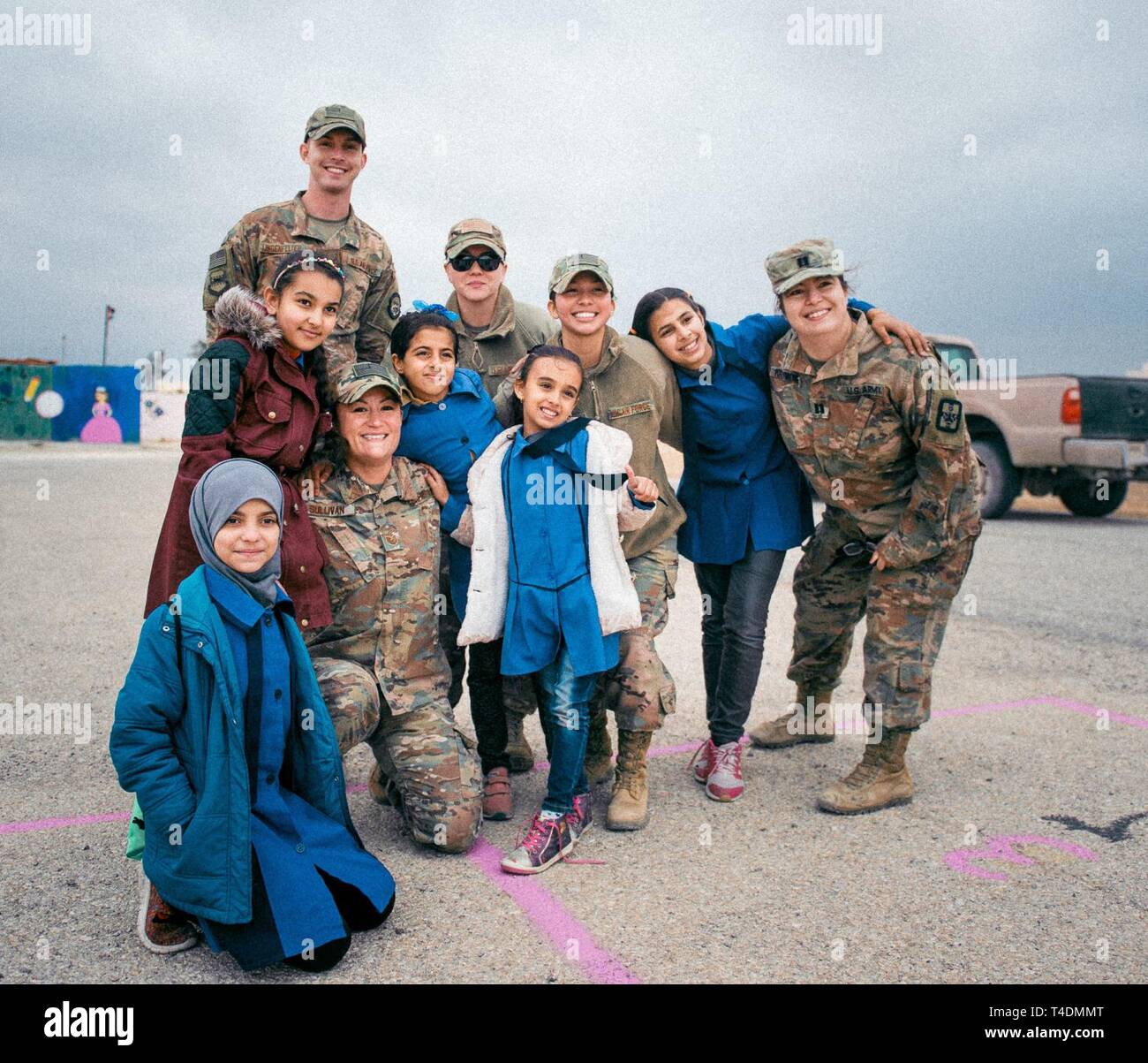 332nd Air Expeditionary Wing Airmen and local elementary school ...