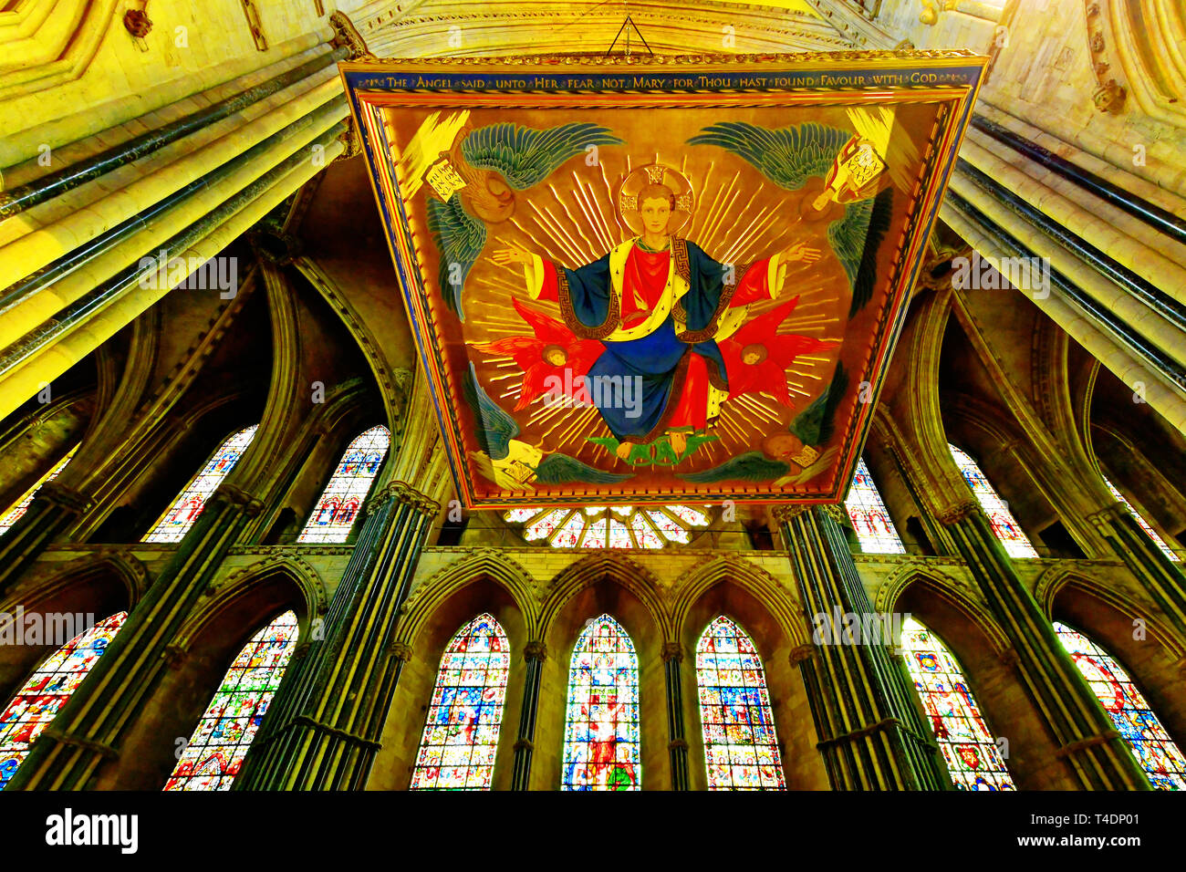 Durham Cathedral Durham City detail of the Shrine of St Cuthbert and