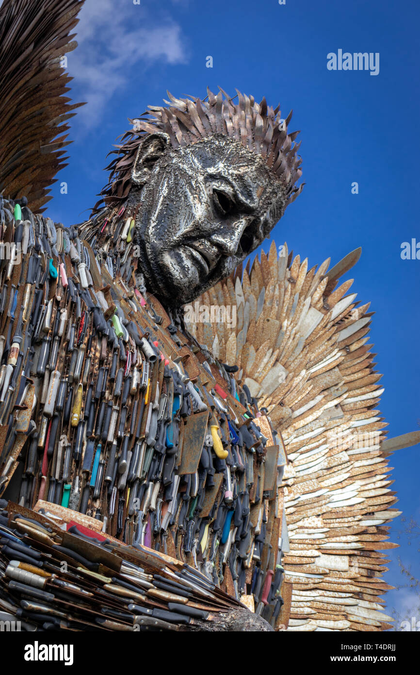 The Knife Angel Sculpture/Memorial a National Monument by Artist Alan