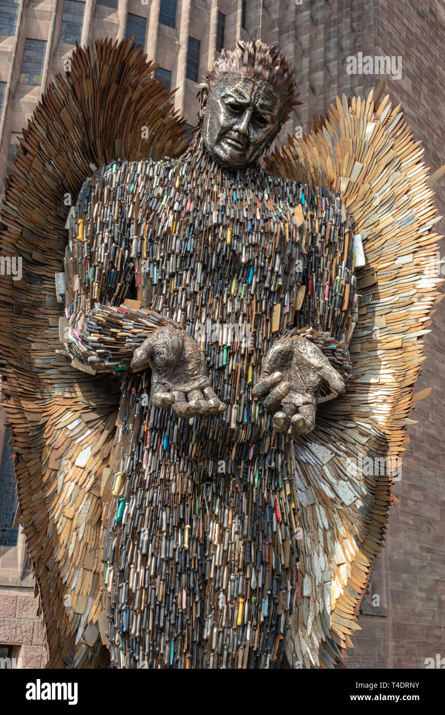 The Knife Angel Sculpture/Memorial a National Monument by Artist Alan