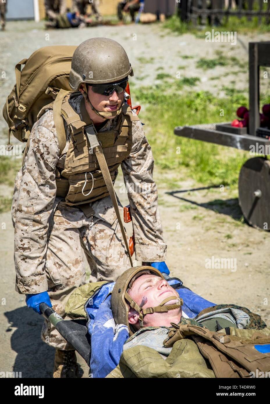 U.S. Navy Hospitalman Michael Baker, student with Field Medical