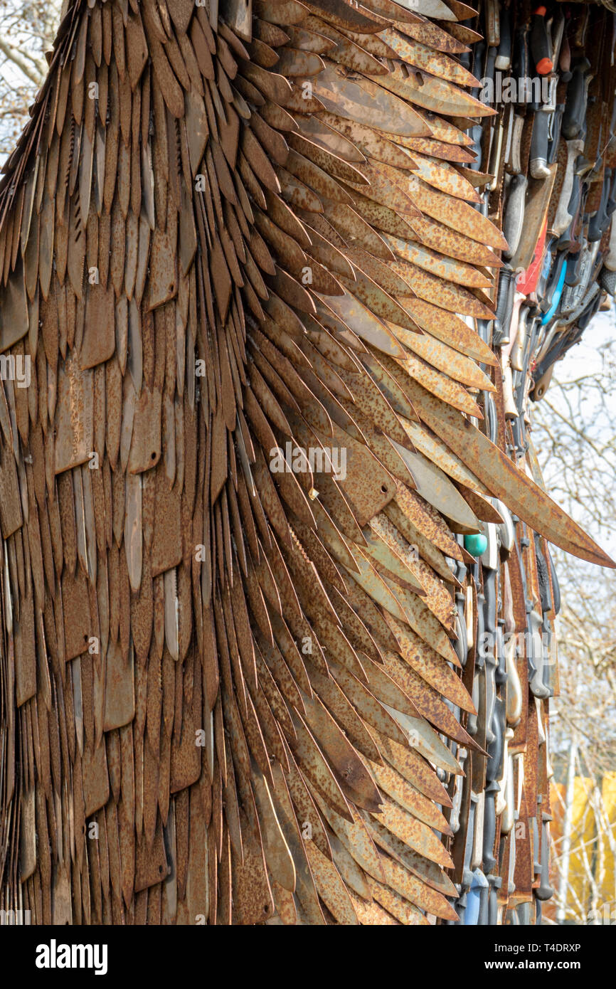 The Knife Angel Sculpture/Memorial a National Monument by Artist Alan