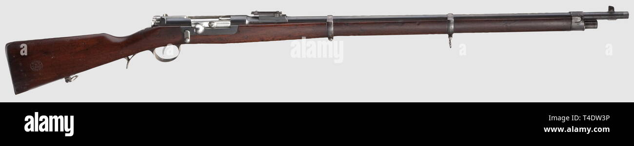 SERVICE WEAPONS, PORTUGAL, rifle Kropatschek model 1886, calibre 8 x 60 R, number X882, Additional-Rights-Clearance-Info-Not-Available Stock Photo