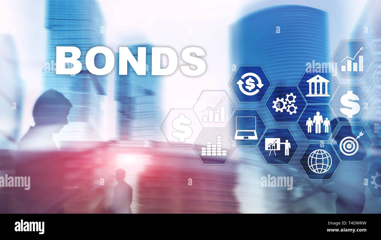 Bond Finance Banking Technology Business concept. Electronic Online Trade Market Network. Stock Photo