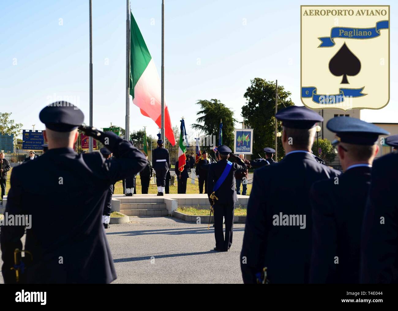 Italian Air Force service members celebrates the branch's 96th birthday