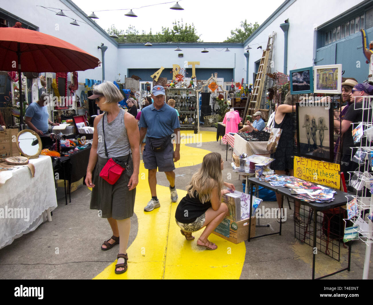 Second Line Flea Market on Decatur St. French Quarter, New Orleans, LA