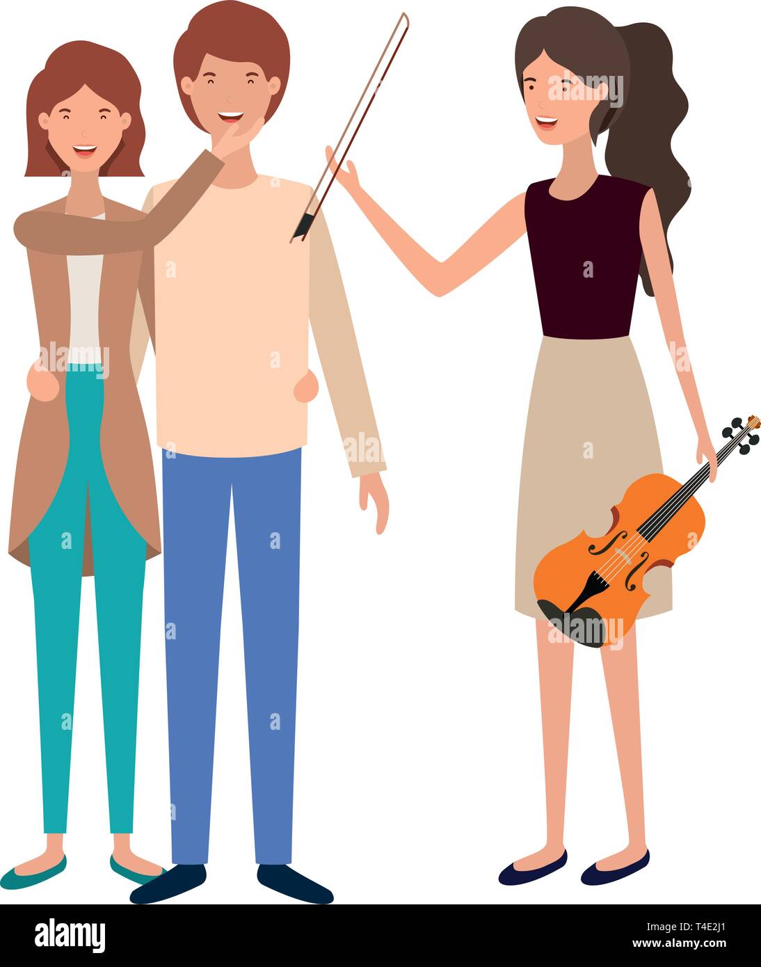 group of people with musical instrument Stock Vector Image & Art - Alamy
