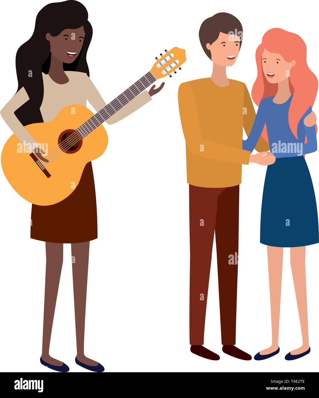 group of people with musical instrument Stock Vector Image & Art - Alamy
