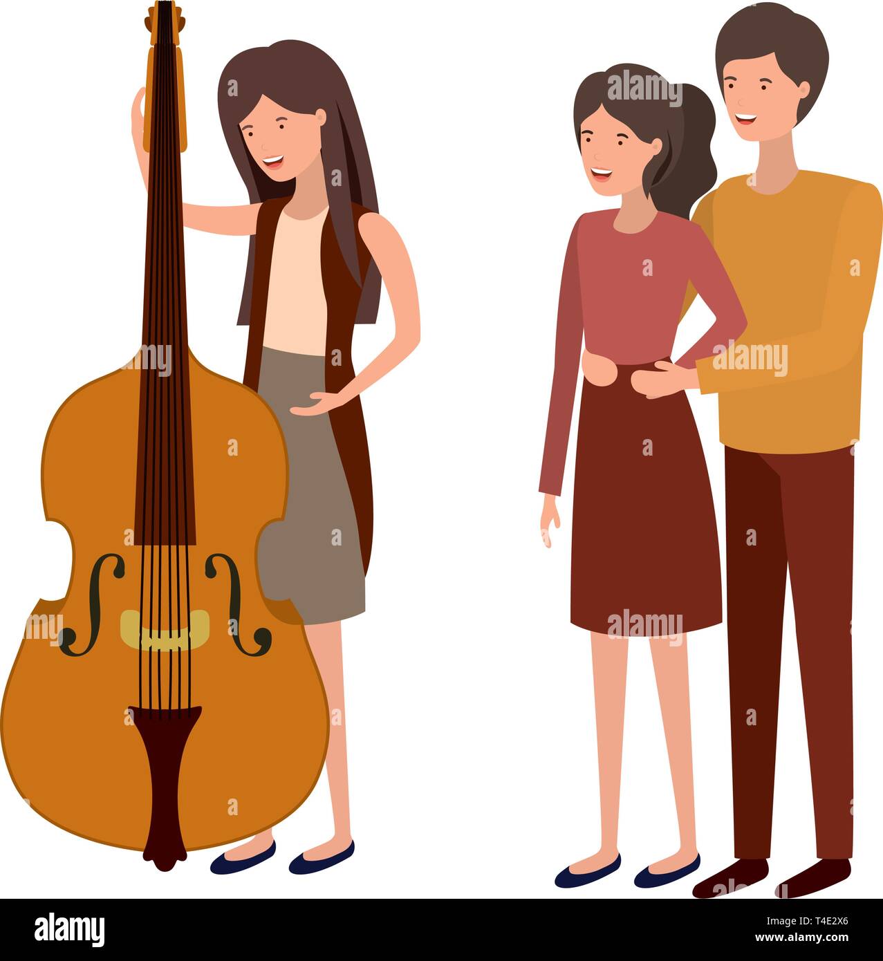 group of people with musical instrument Stock Vector Image & Art - Alamy