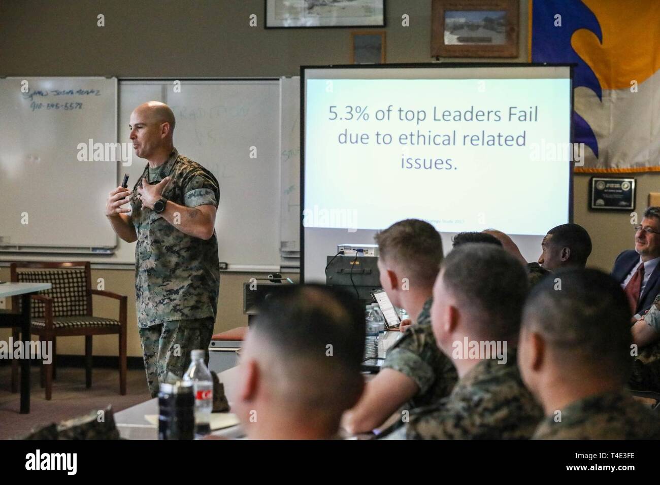 U.S. Marine Corps Sgt. Maj. Vernon Derby, the sergeant major of the