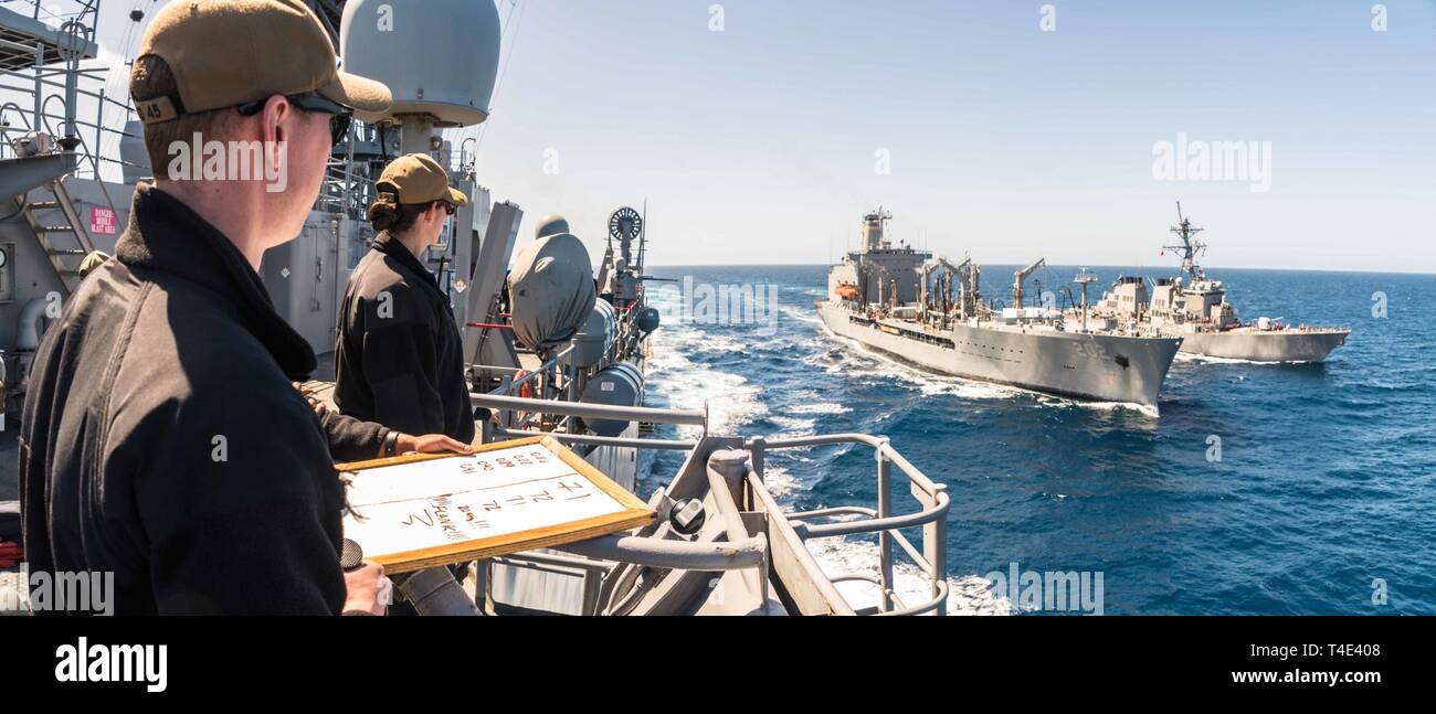 OCEAN (March 28, 2019) Conning officer Ensign Alex Ilkka commences ...
