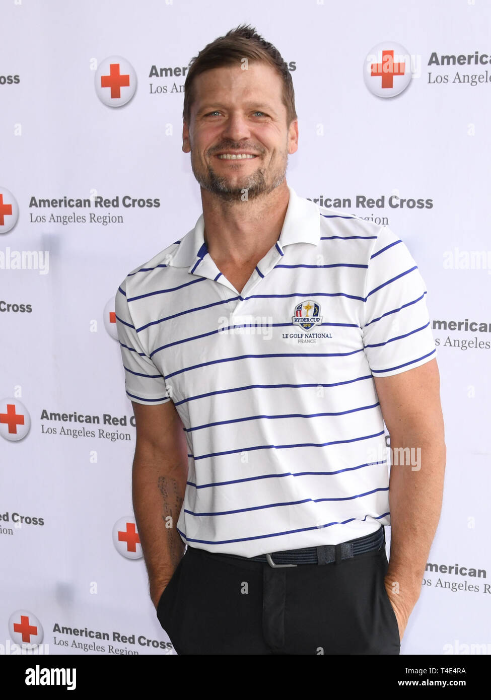 April 15, 2019 - Burbank, California, USA - BAILEY CHASE attends The American Red Cross of Los Angeles 6th Annual Celebrity Golf Classic at the Lakeside Golf Club in Burbank, California. (Credit Image: © Billy Bennight/ZUMA Wire) Stock Photo