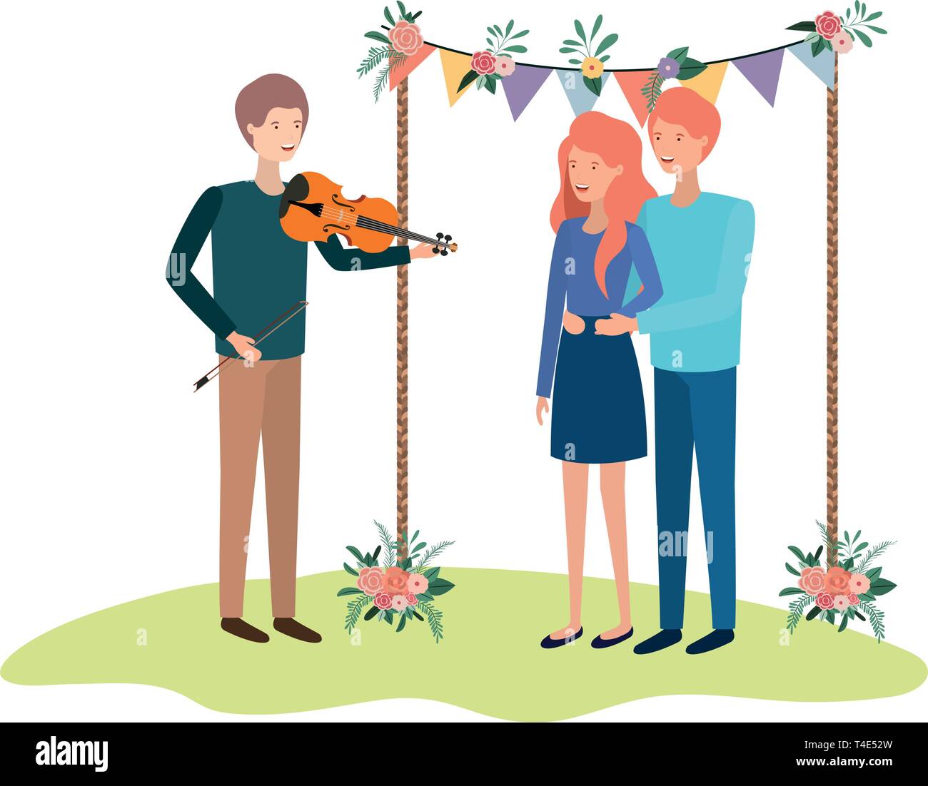 group of people with musical instrument Stock Vector Image & Art - Alamy