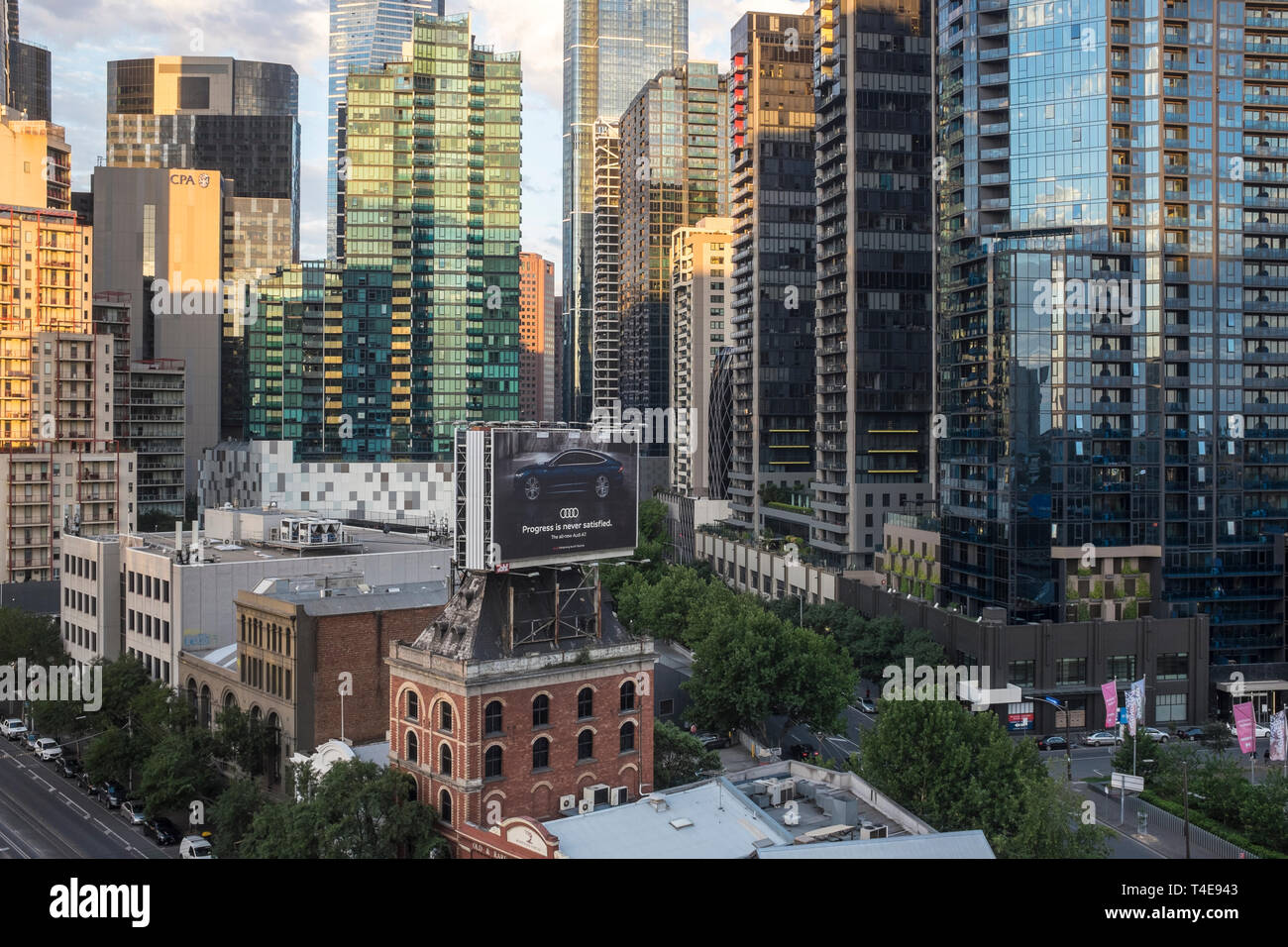 Melbourne cityscape, Australia Stock Photo
