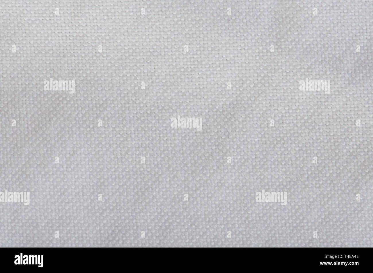texture of white cotton surface macro close up view Stock Photo