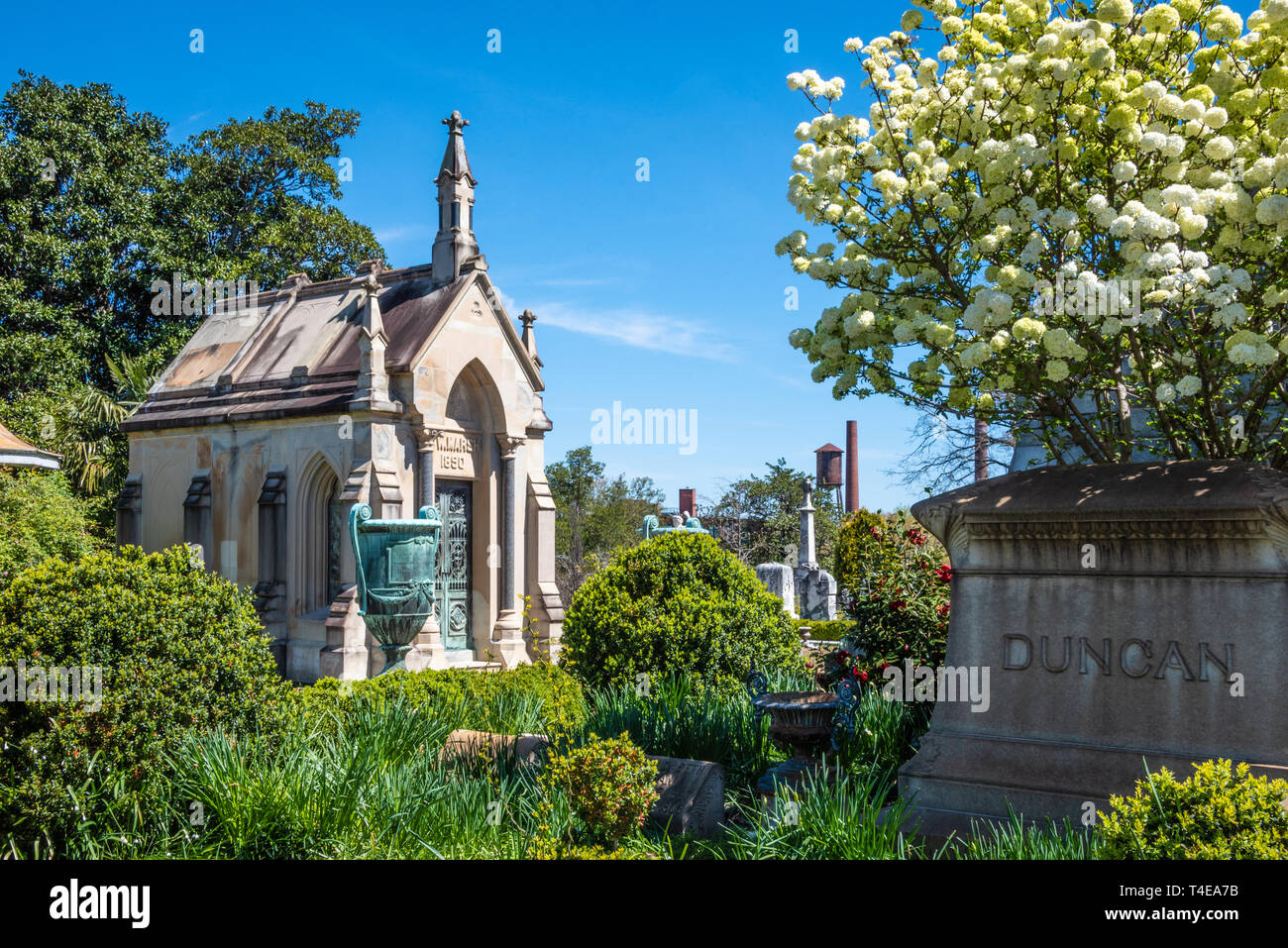 Historic Oakland Cemetery in Atlanta, Georgia. (USA) Stock Photo