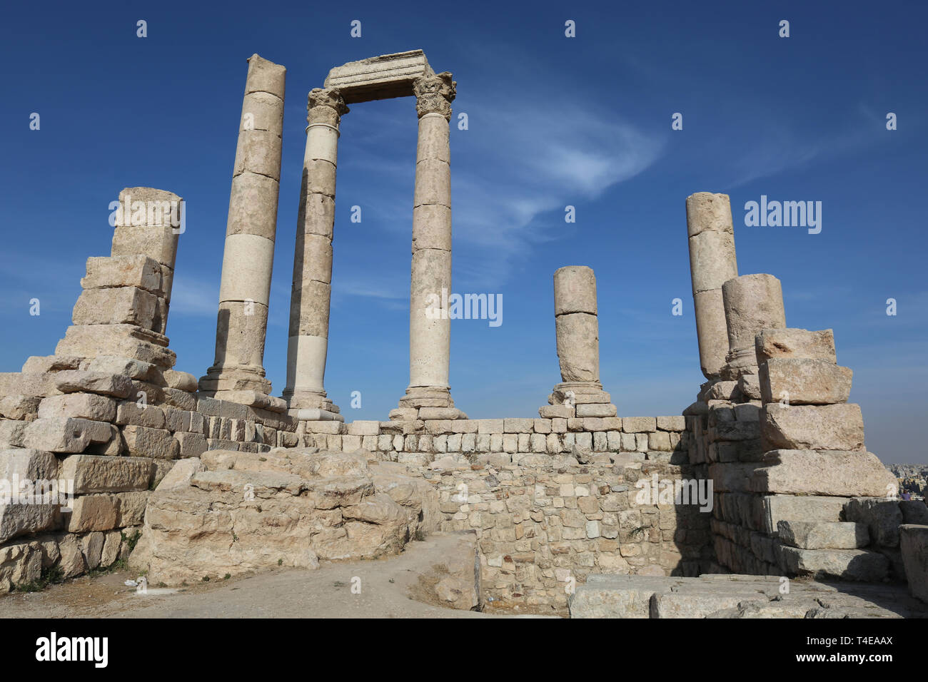 of Hercules at the Citadel, the ancient Roman Philadelphia, Amman, Jordan Stock Photo - Alamy