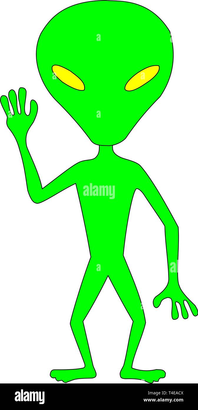 aliens are friendly people Stock Vector Image & Art - Alamy