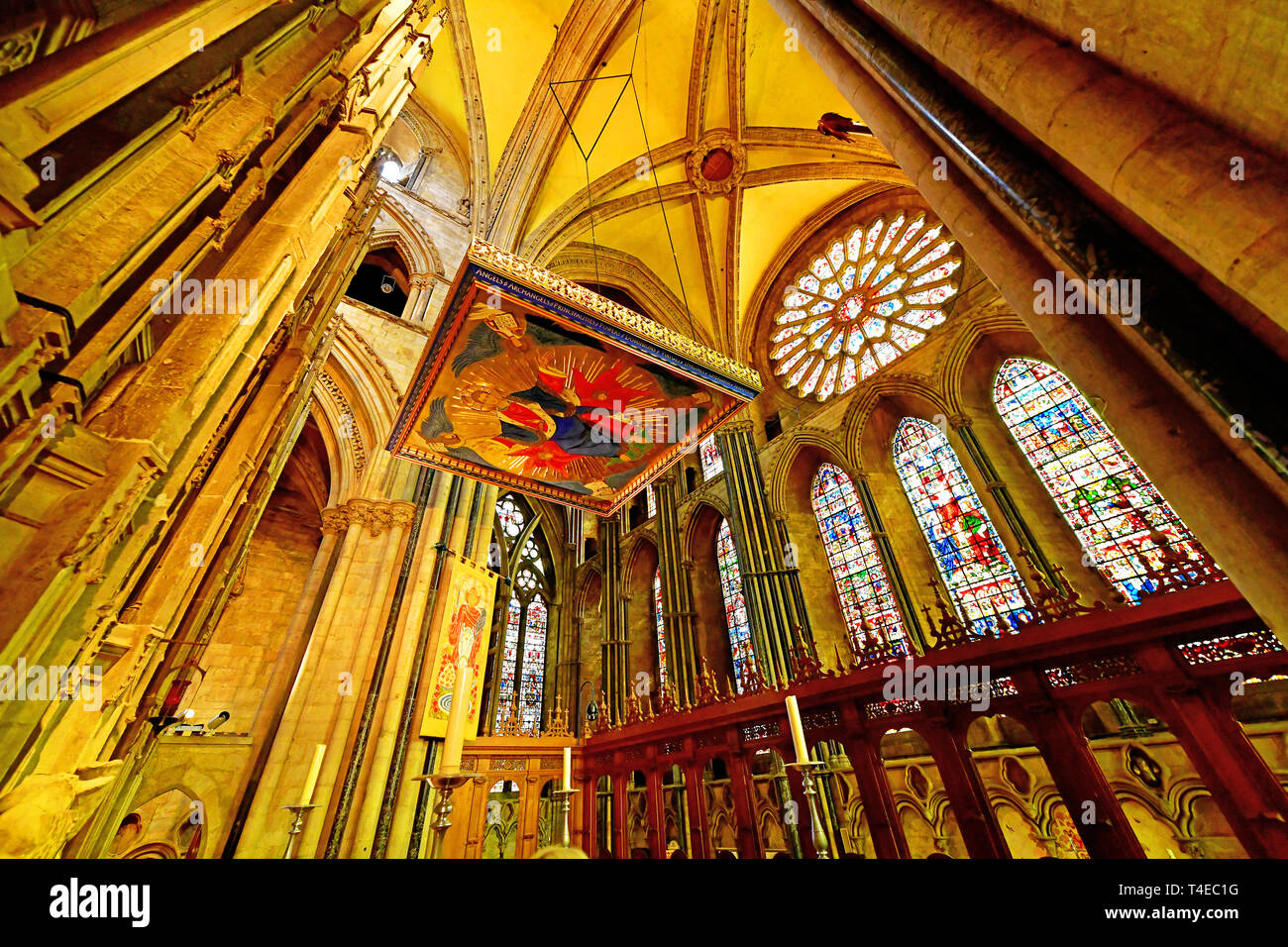 Durham Cathedral Durham City detail of the Shrine of St Cuthbert and