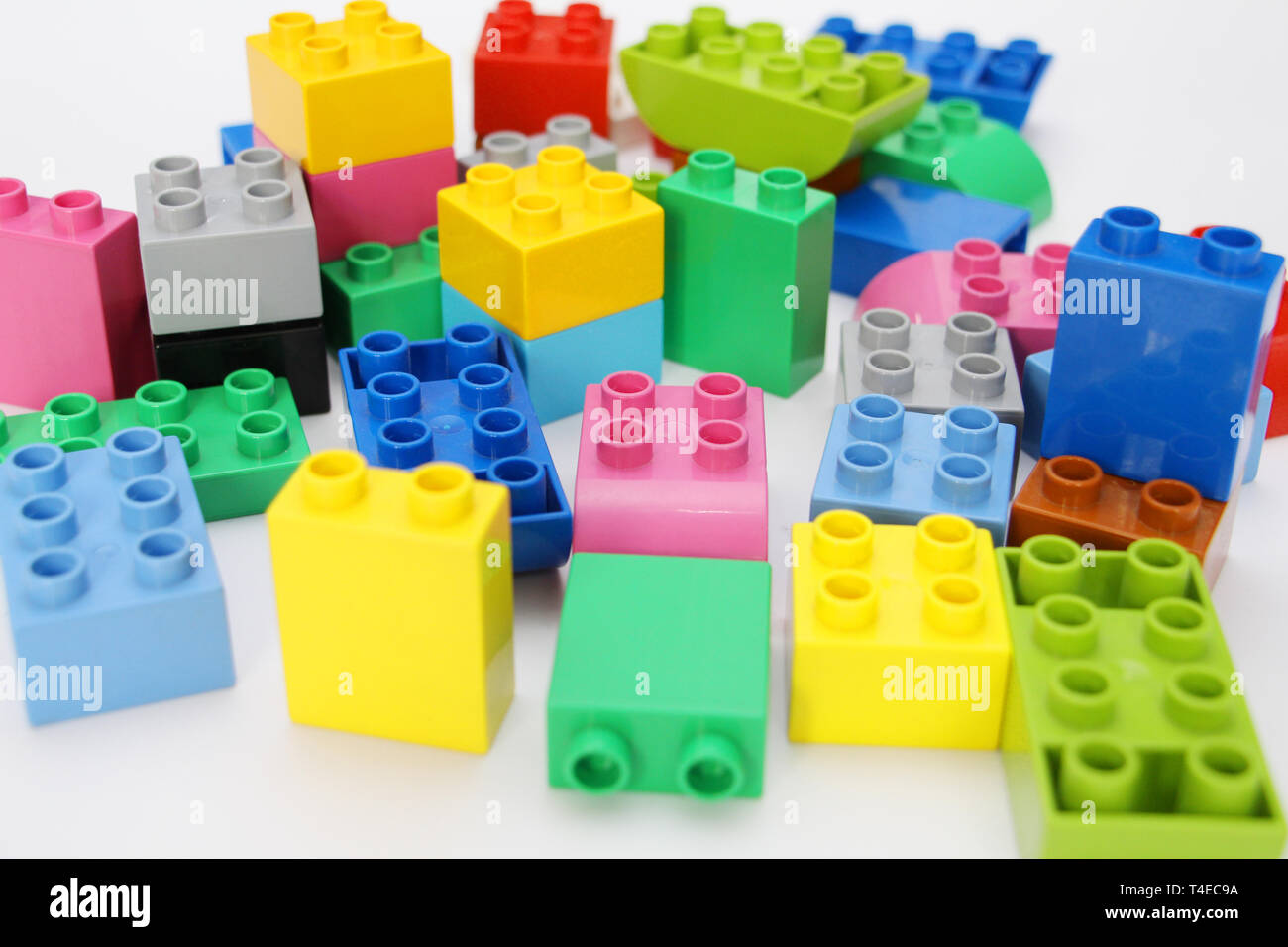 Construction designer for children. Building blocks. Multi-colored ...