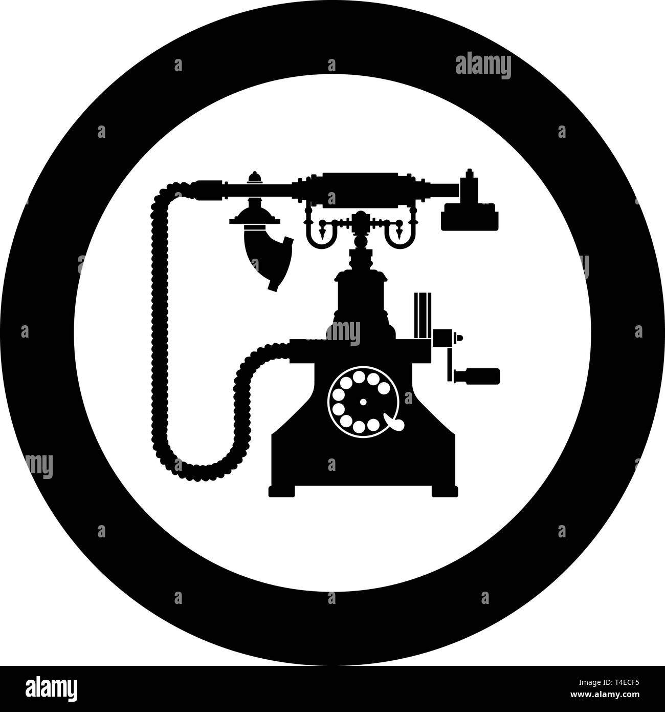 Vintage telephone retro rotary plate Antique phone Old phone Retro ...
