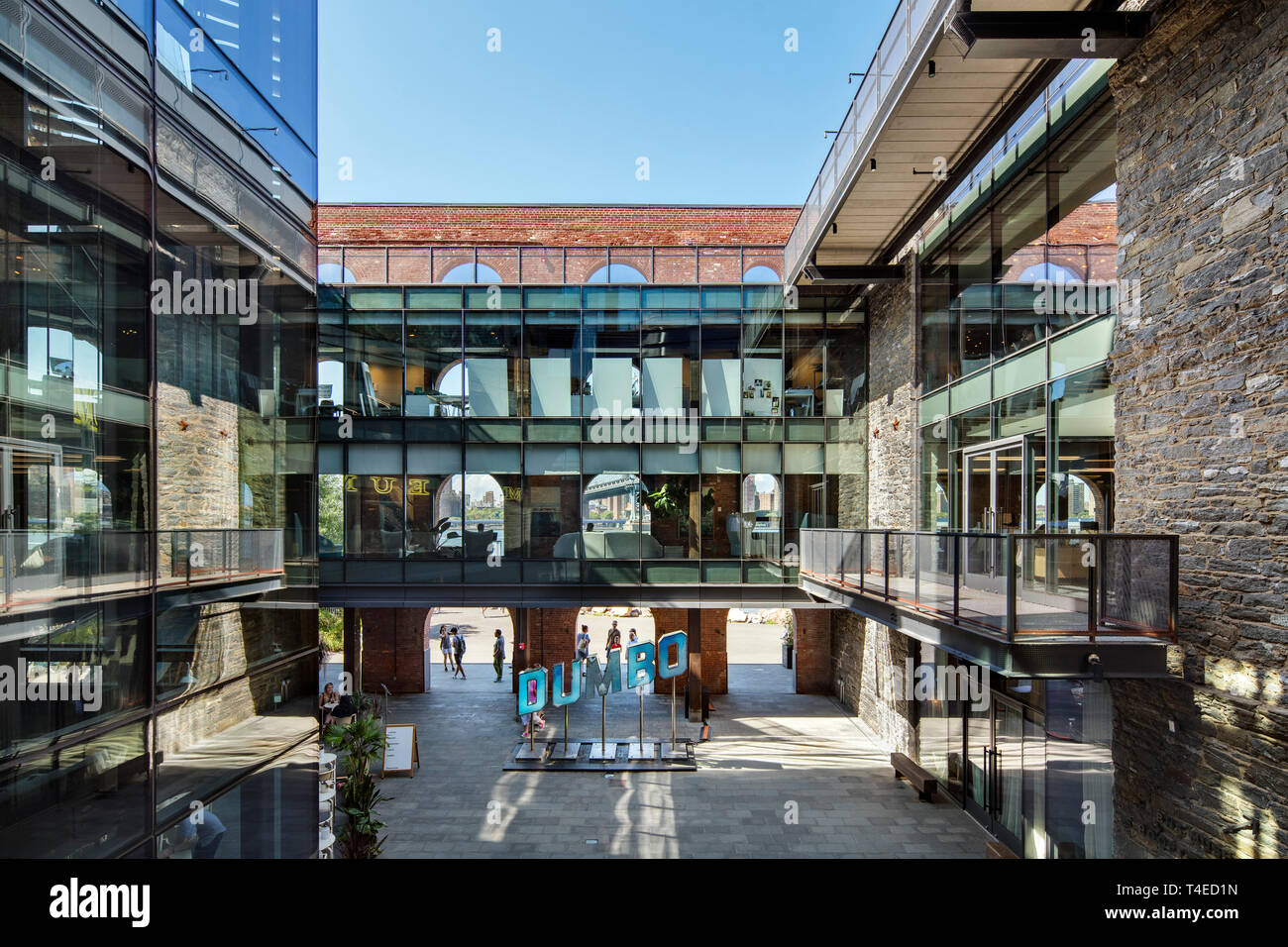 Courtyard of the Empire Stores leading to retail and restaurants