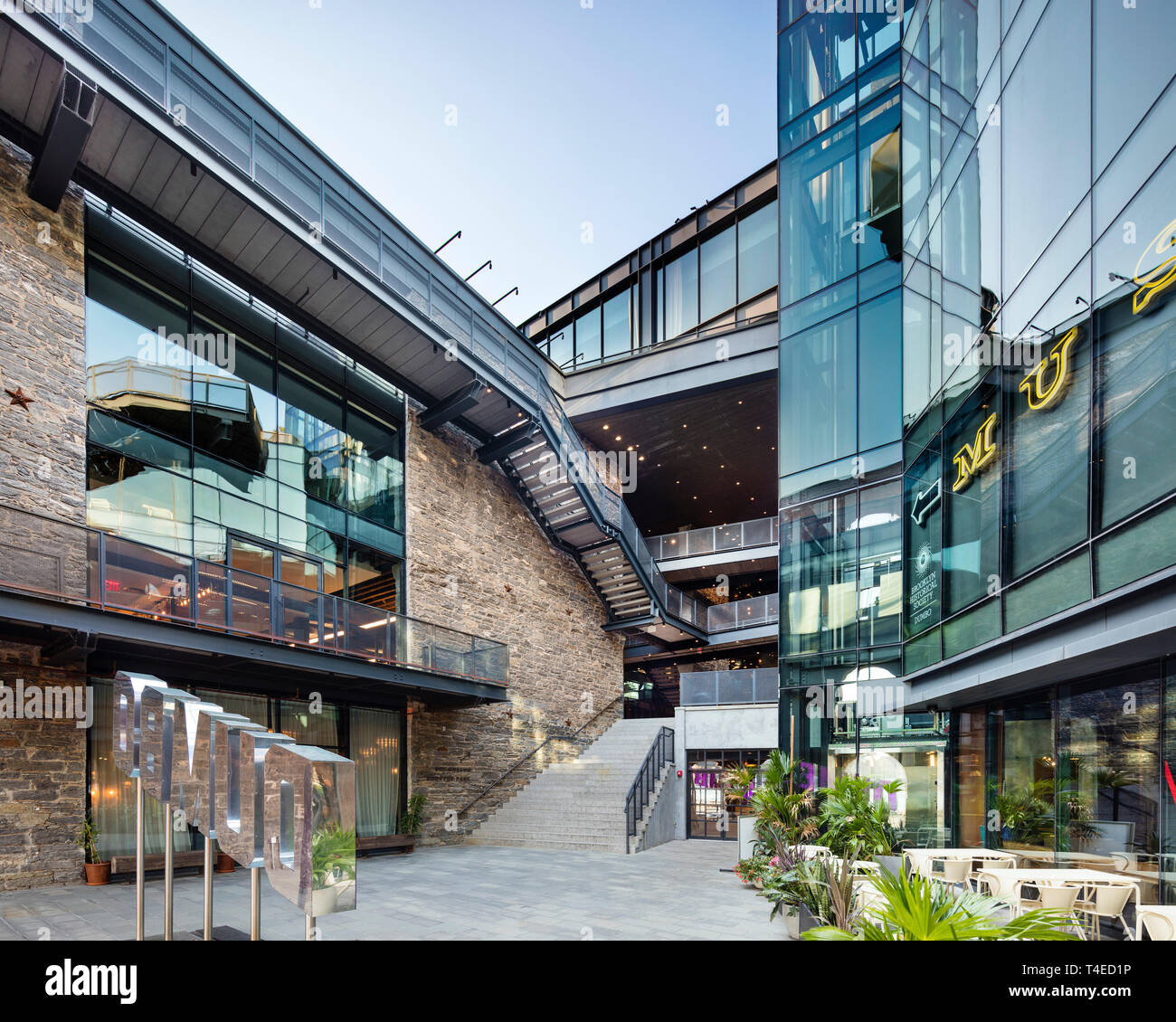 Courtyard of the Empire Stores leading to retail and restaurants