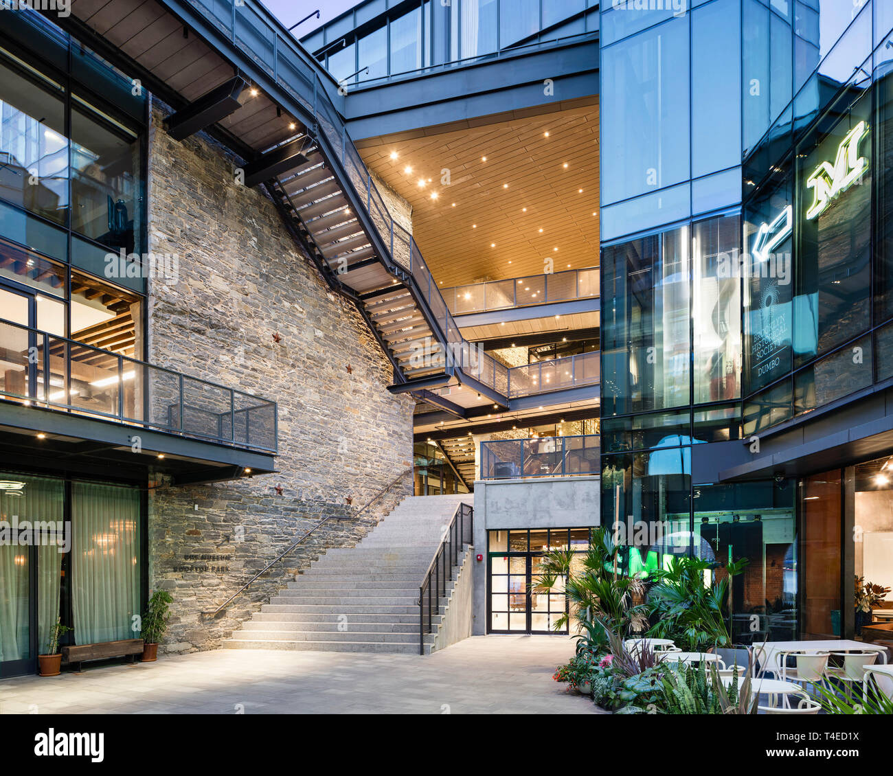 Courtyard of the Empire Stores leading to retail and restaurants