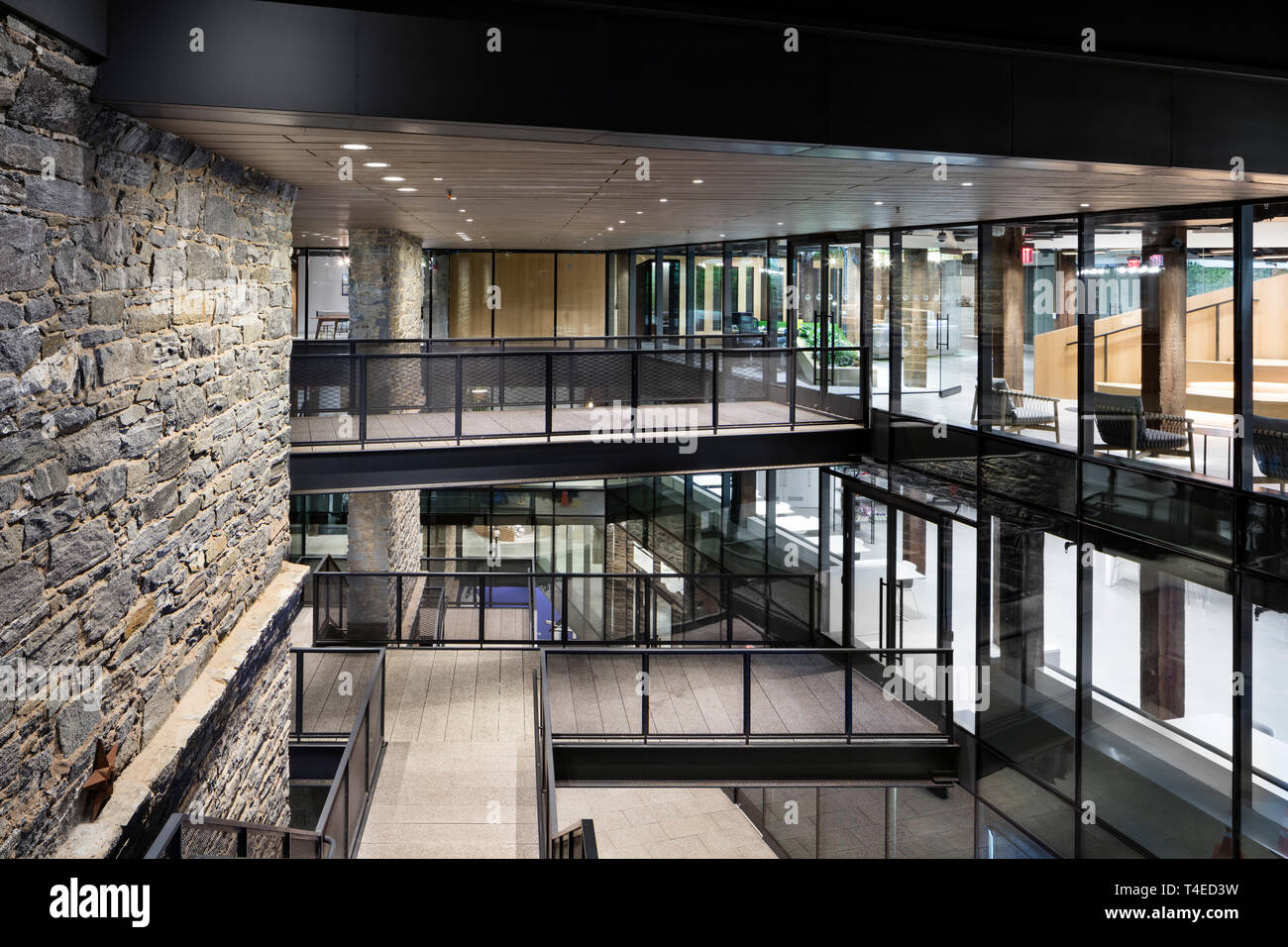 Stairs And Connecting Bridges In The Courtyard Of The Empire Stores