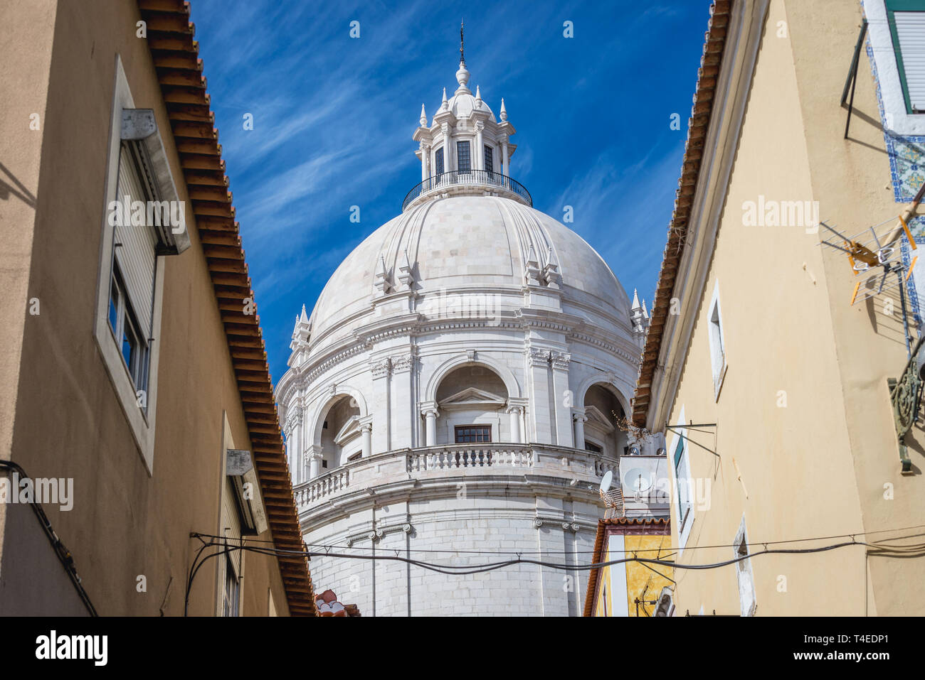 Dome of National Pantheon in Lisbon, Portugal Stock Photo