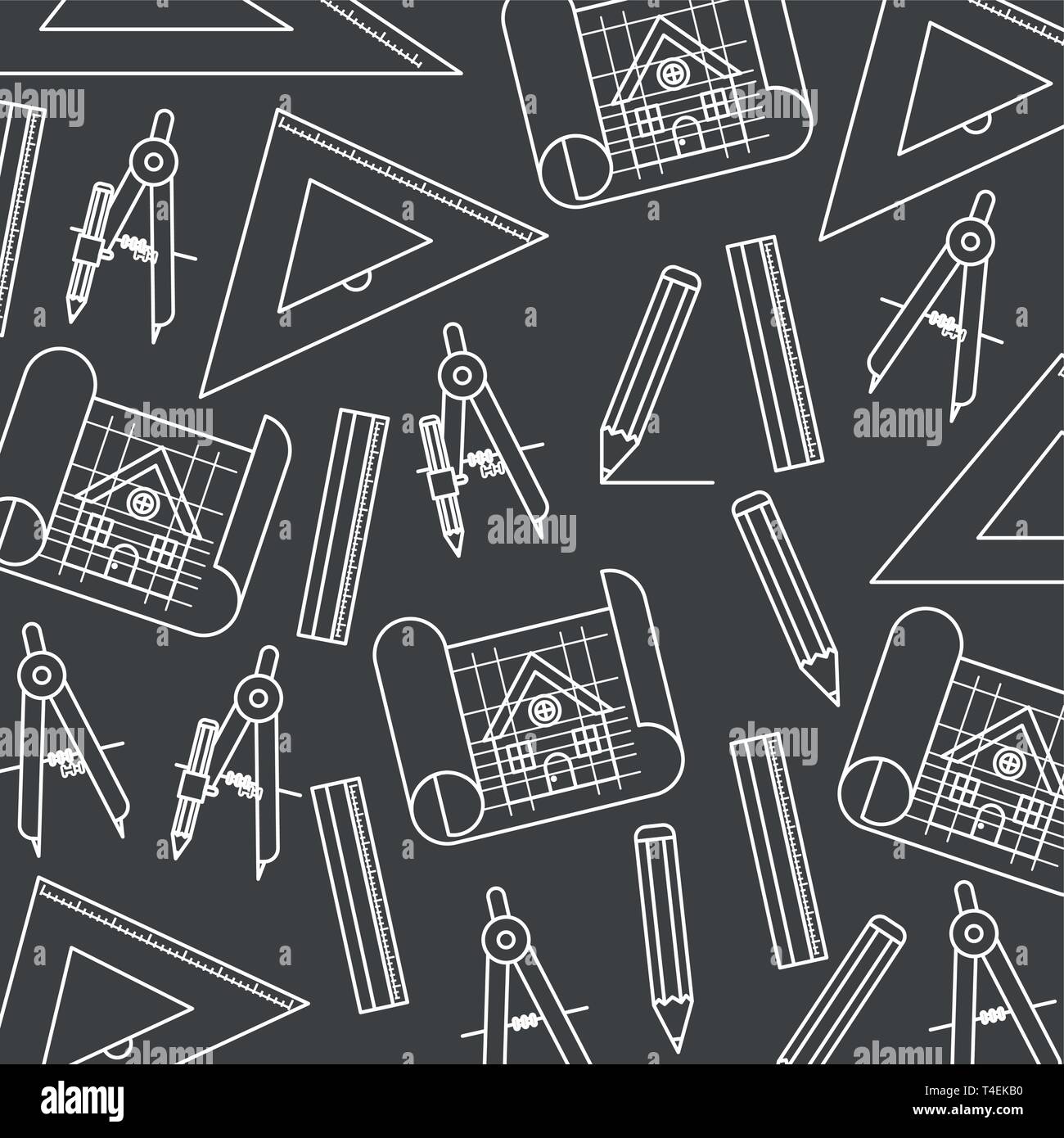 construction tools pattern isolated icon Stock Vector Image & Art - Alamy