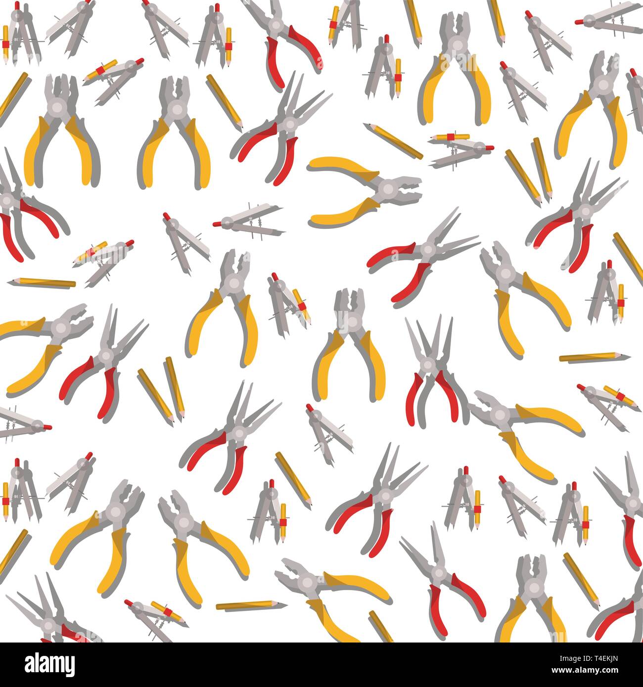 construction tools pattern isolated icon Stock Vector Image & Art - Alamy