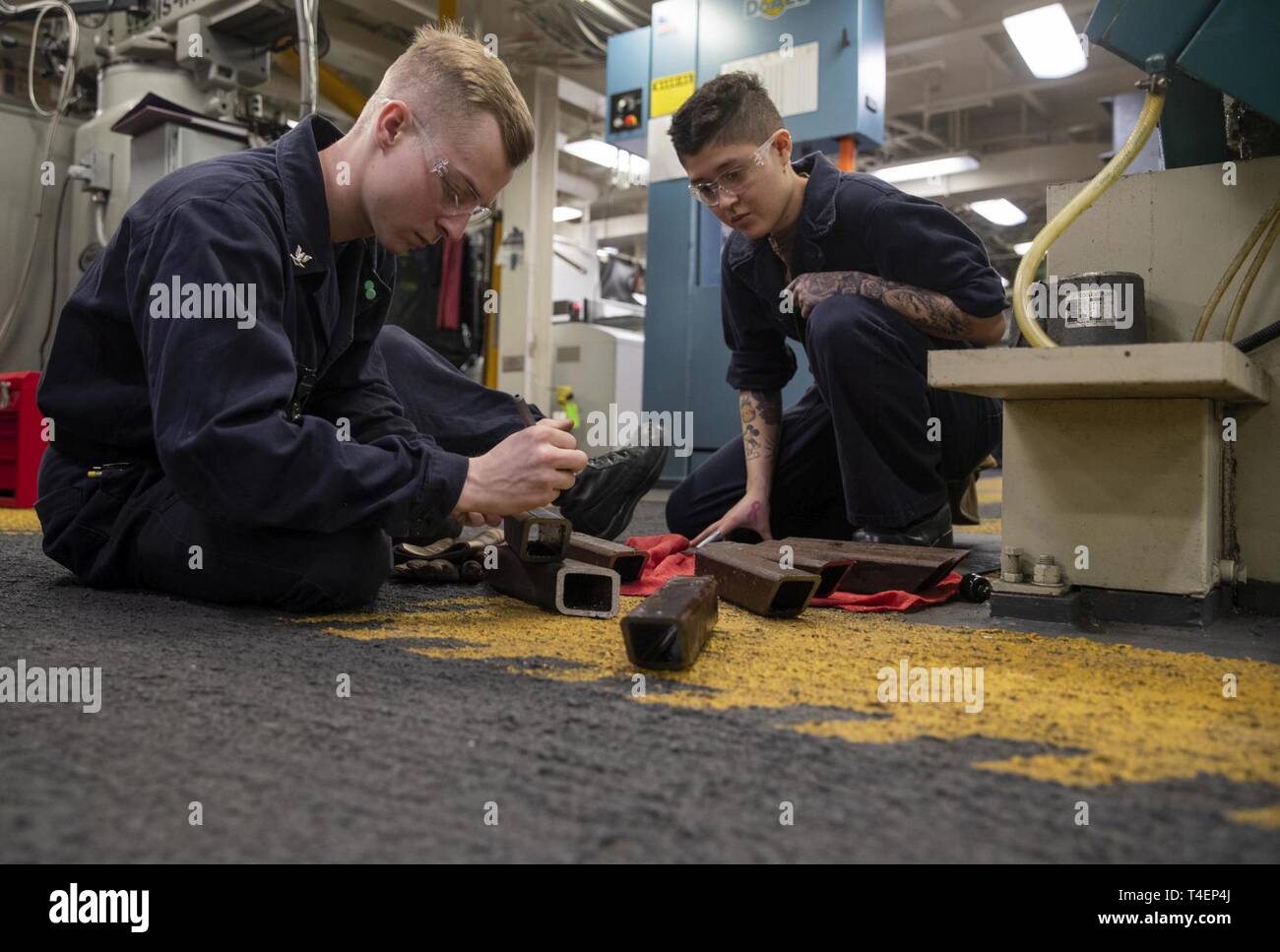 NEWPORT NEWS, Va. (April 2, 2019) Fireman Lidia Luna, from Houston