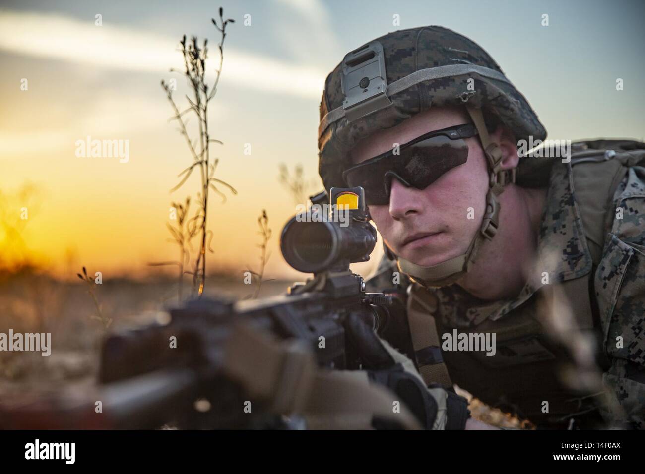 YUMA, ARIZONA (March 25, 2019) U.S. Marine Corps Lance Cpl. Thomas