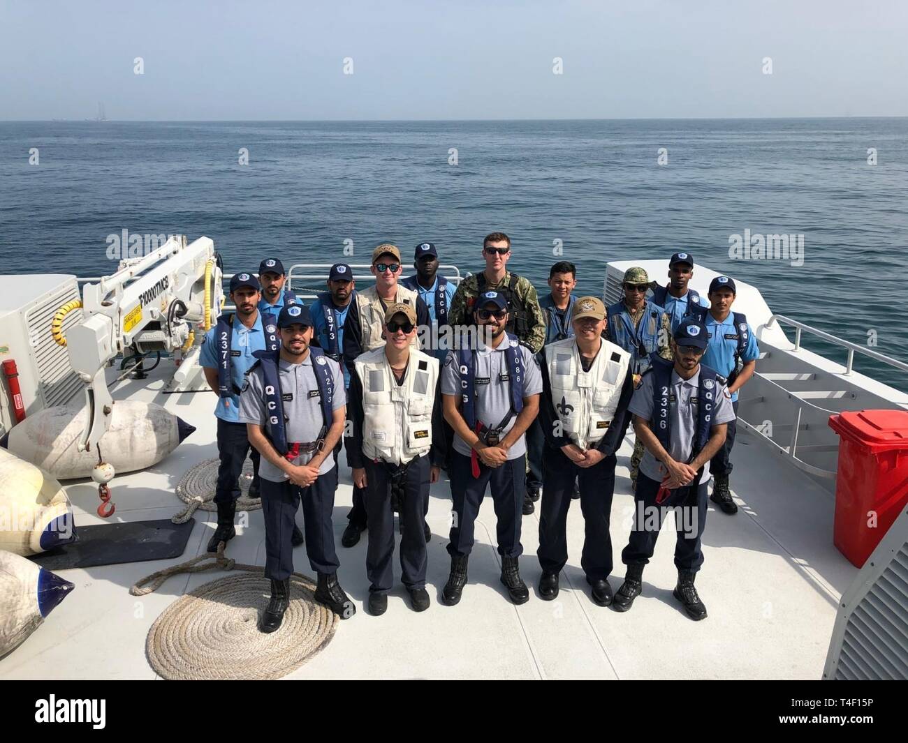 ARABIAN GULF (April 3, 2019) Qatar Coast Guard patrol boat QC 810