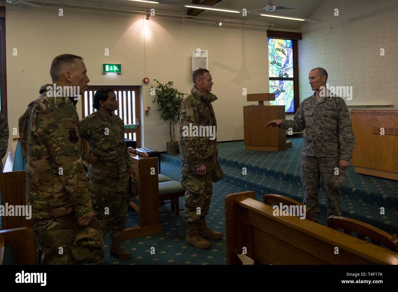 Chaplain (Capt.) Mitchell Holley, Bomber Task Force chaplain deployed ...