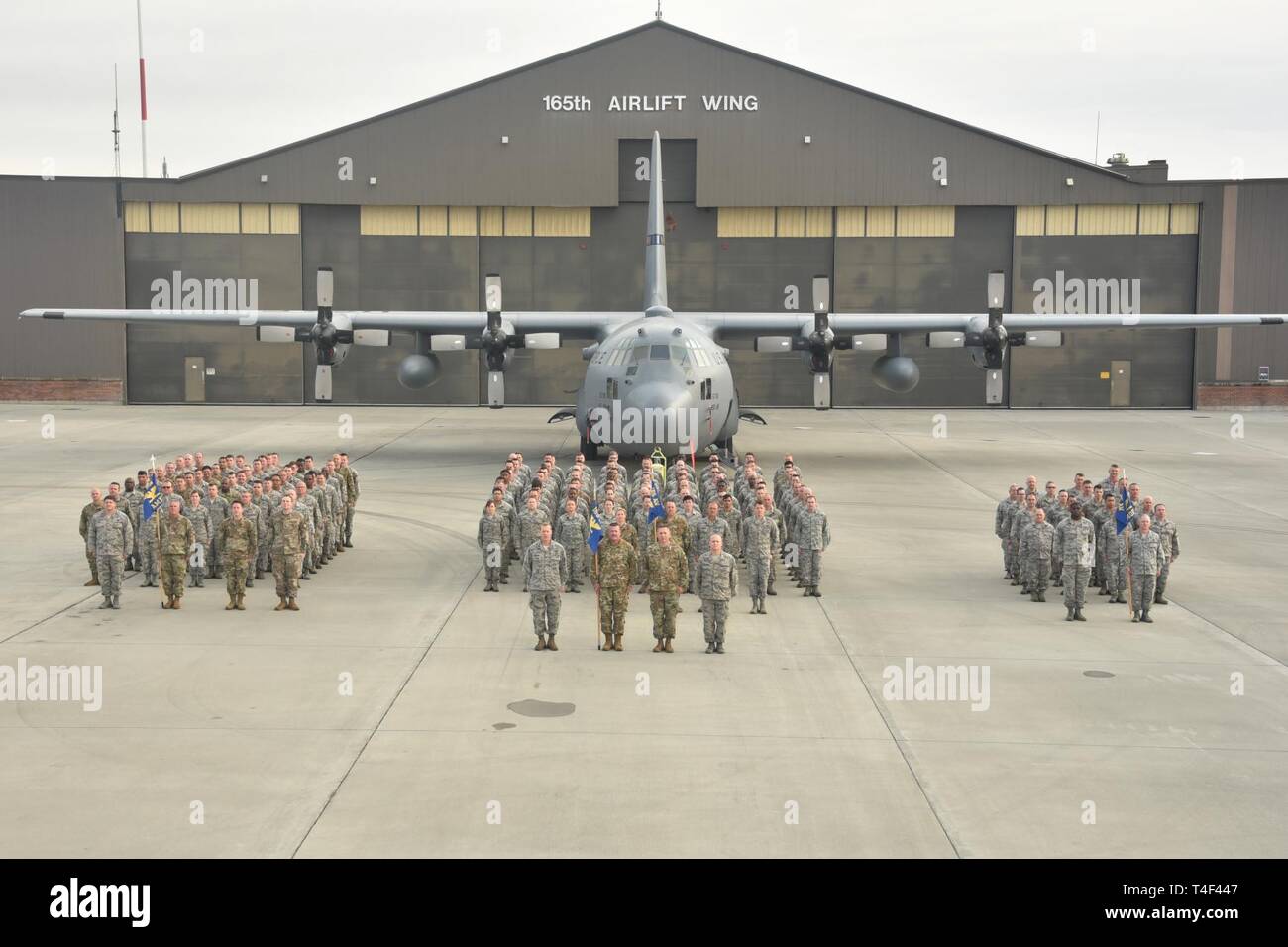 U.S. Air Force Airmen from the 165th Airlift Wing Maintenance Group ...