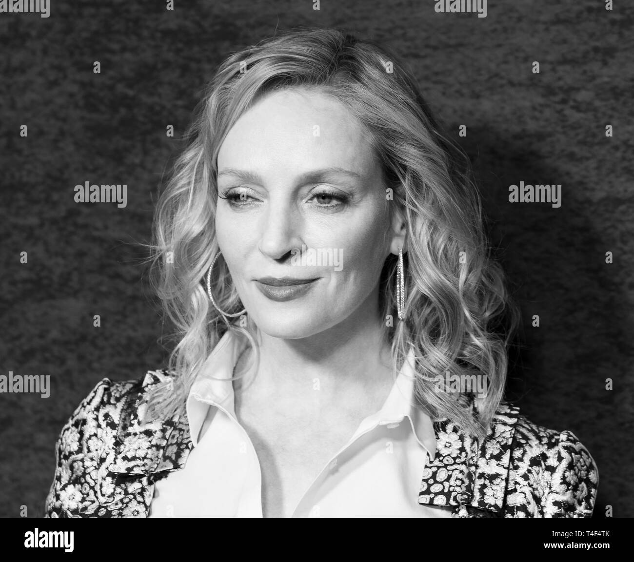 Uma thurman Black and White Stock Photos & Images Alamy