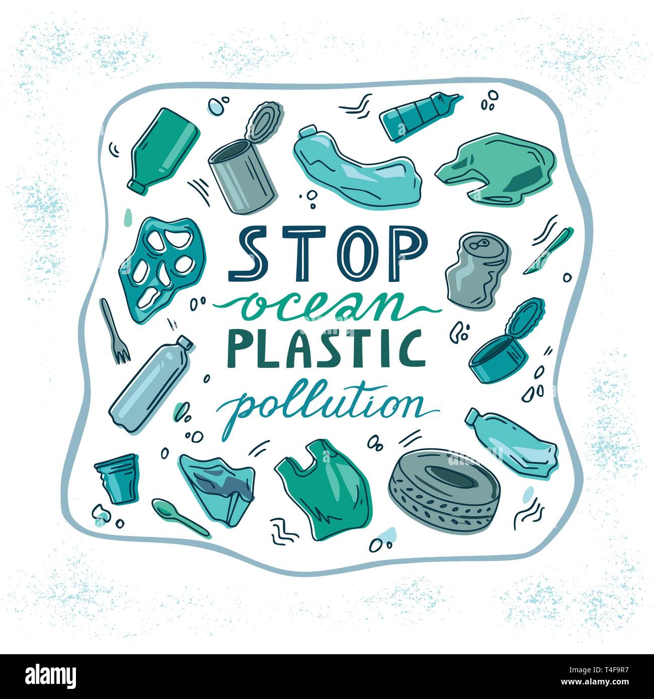 The problems with chemical wastes disposal. Concept of the ecological ...