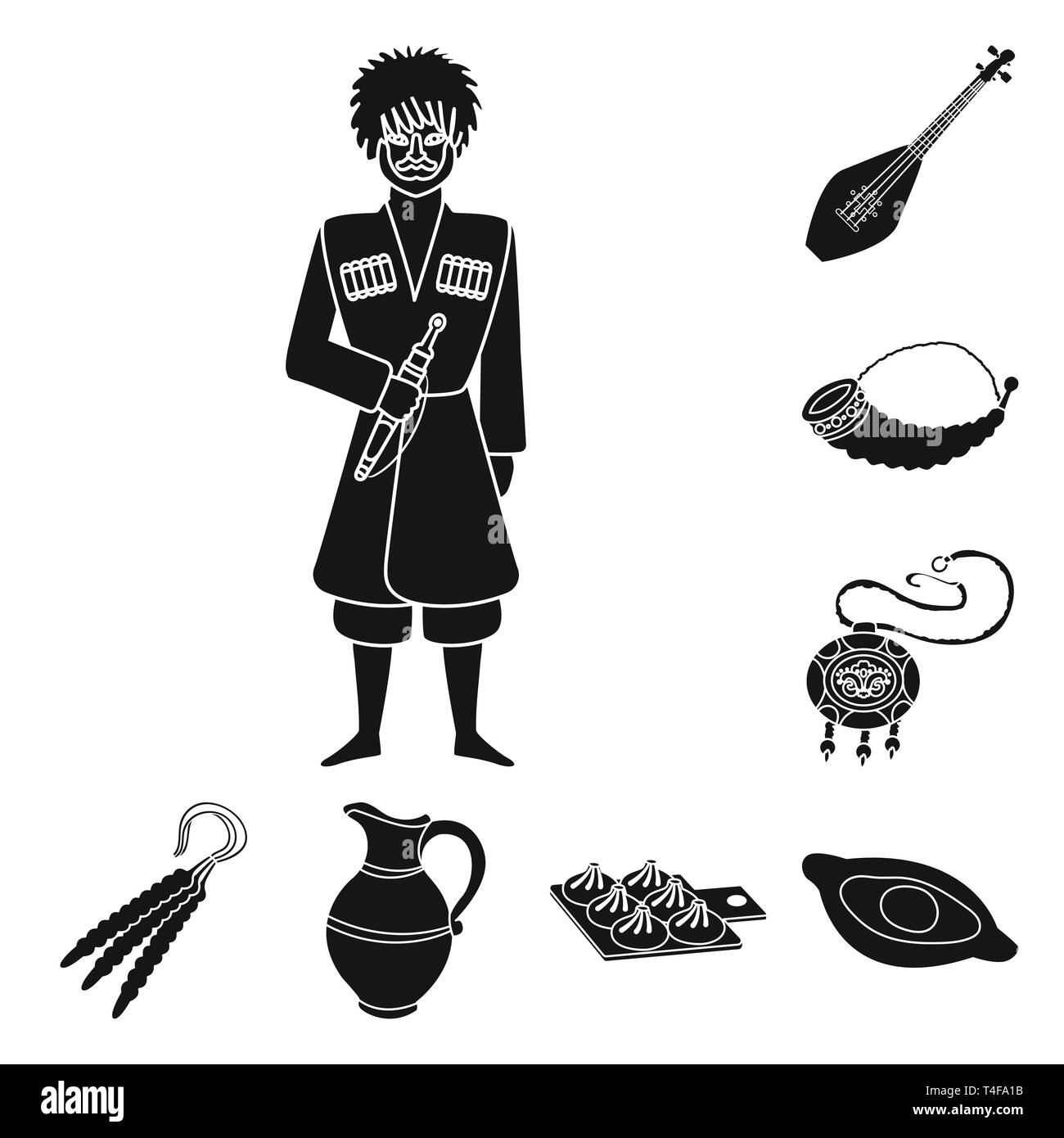 Vector illustration of heritage and originality logo. Set of heritage