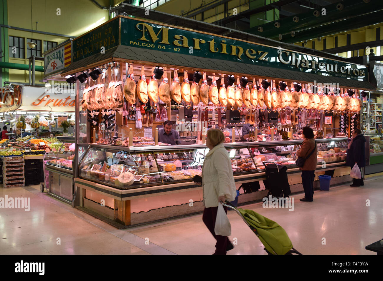 Charcuterie, Ruzafa market, Valencia, Spain 2019 Stock Photo - Alamy