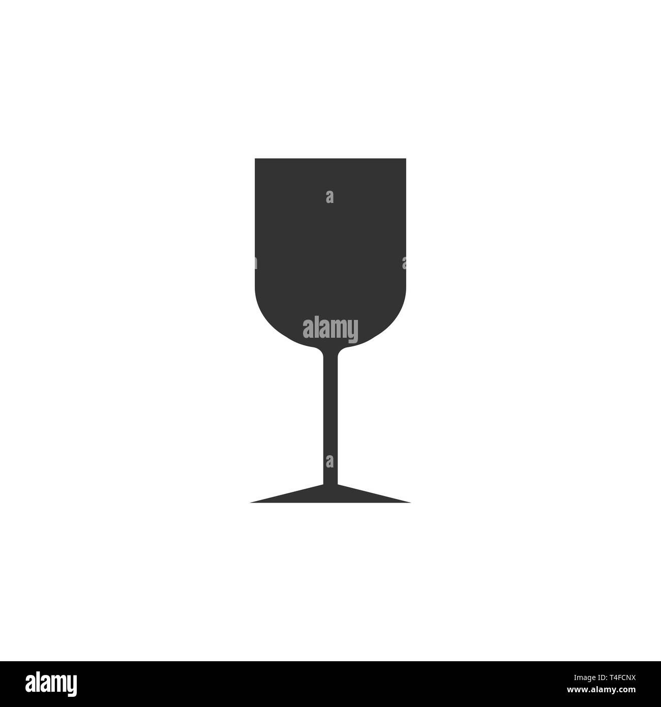 wine glass icon. Vector illustration flat Stock Vector Image & Art - Alamy