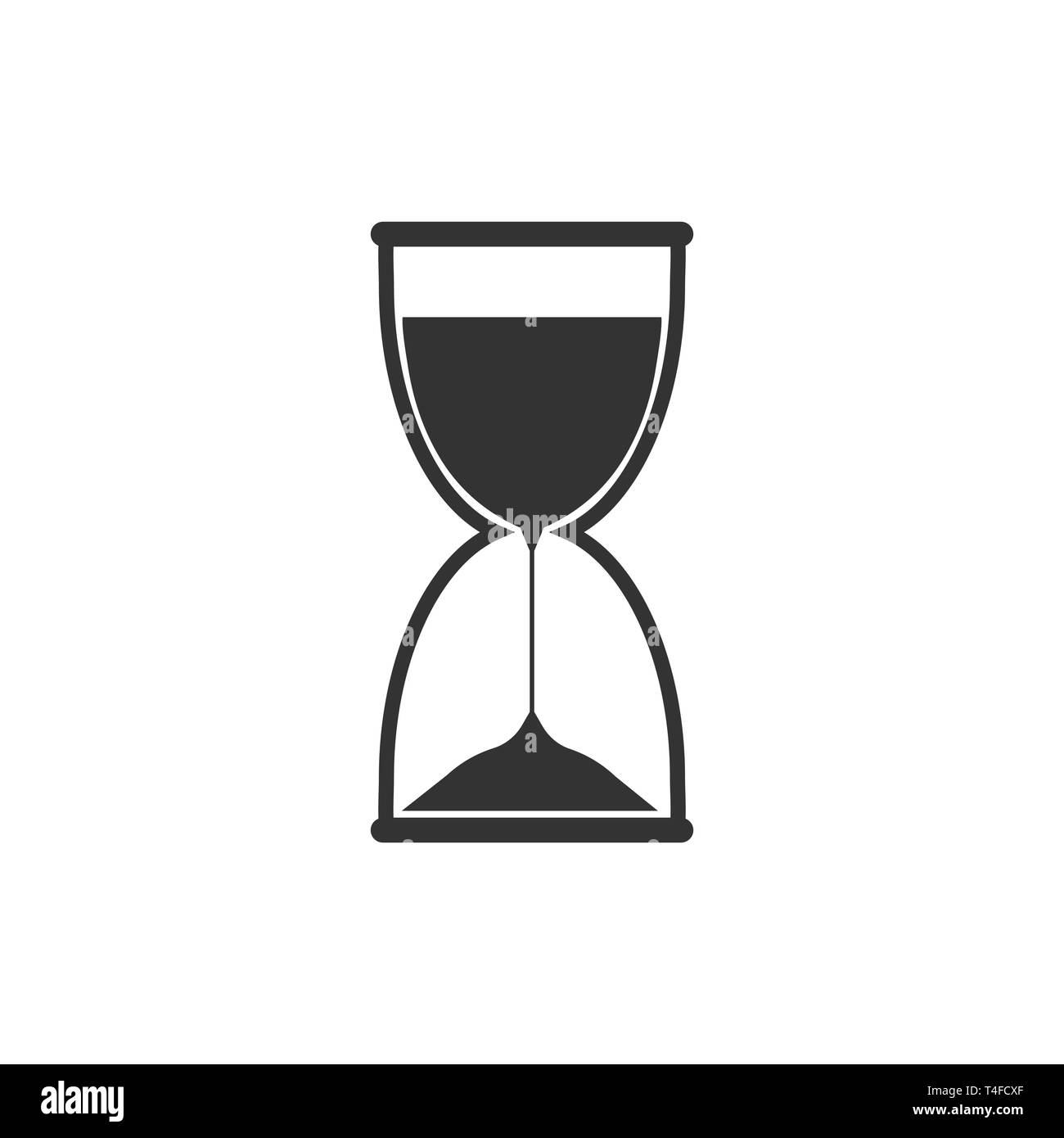 Hourglass Sand Time Icon Flat Vector Stock Vector Image And Art Alamy 6850
