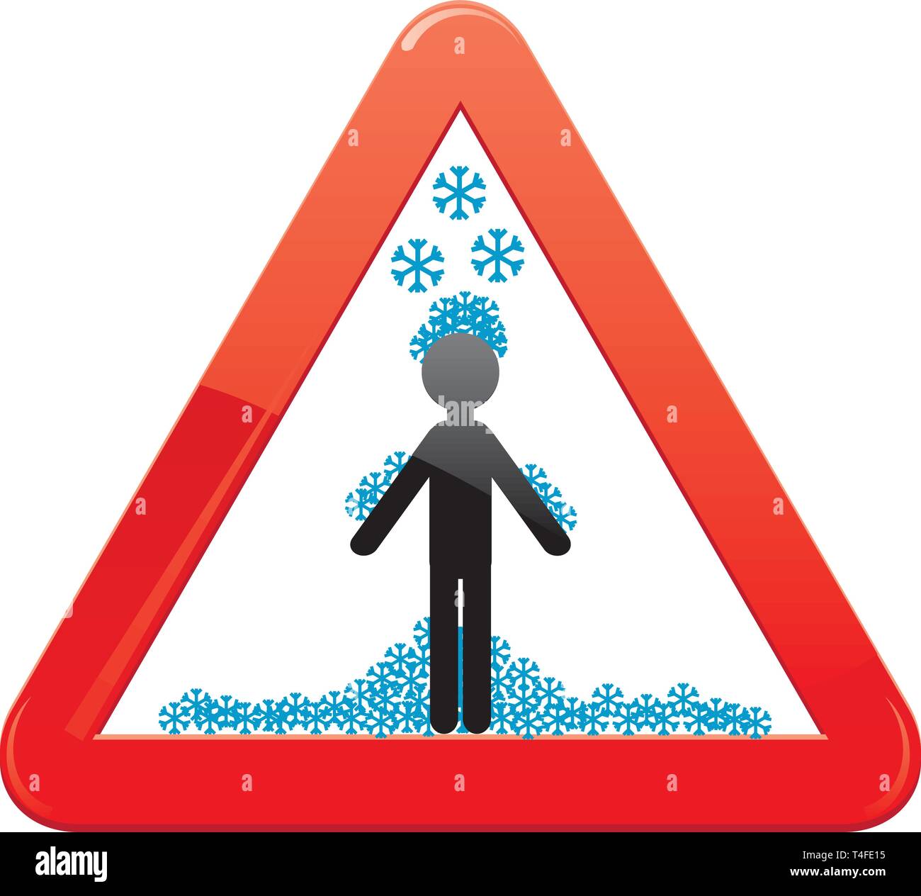 Ice fall risk Stock Vector Images - Alamy