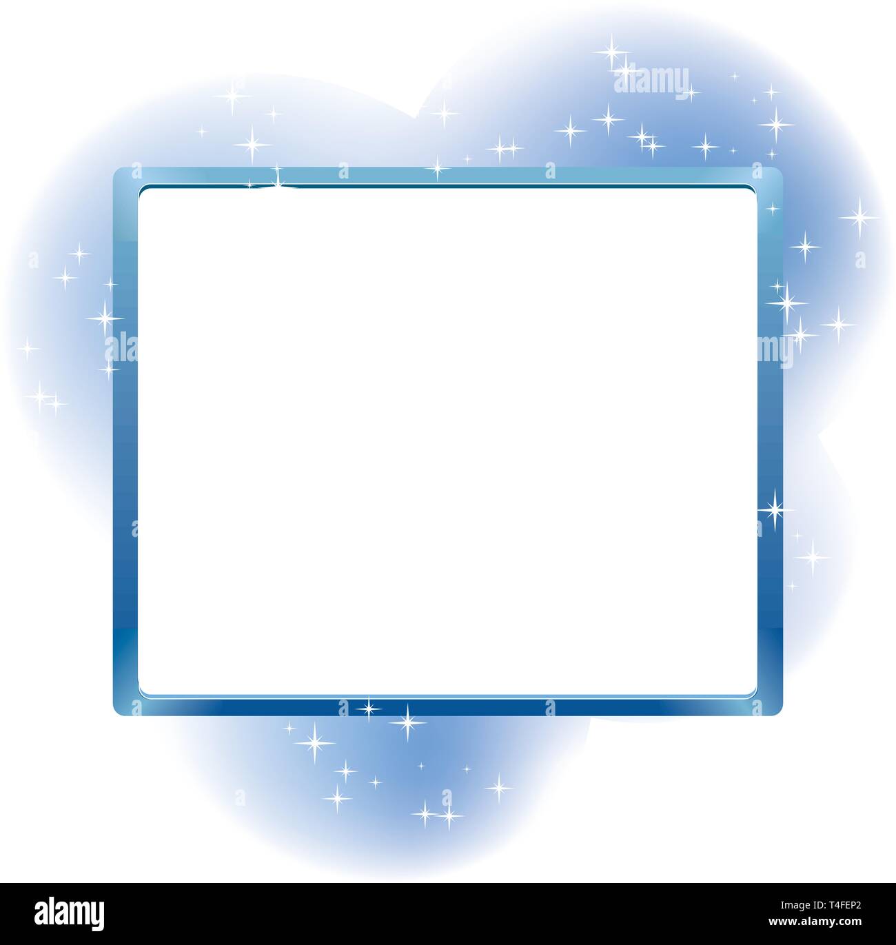 Frame for text on abstract fairy  background, vector illustration Stock Vector