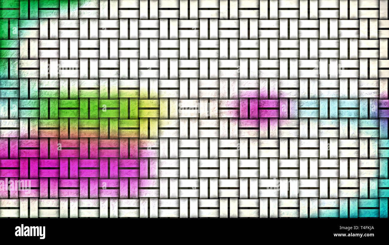 Colorful Wicker Background Stock Photo
