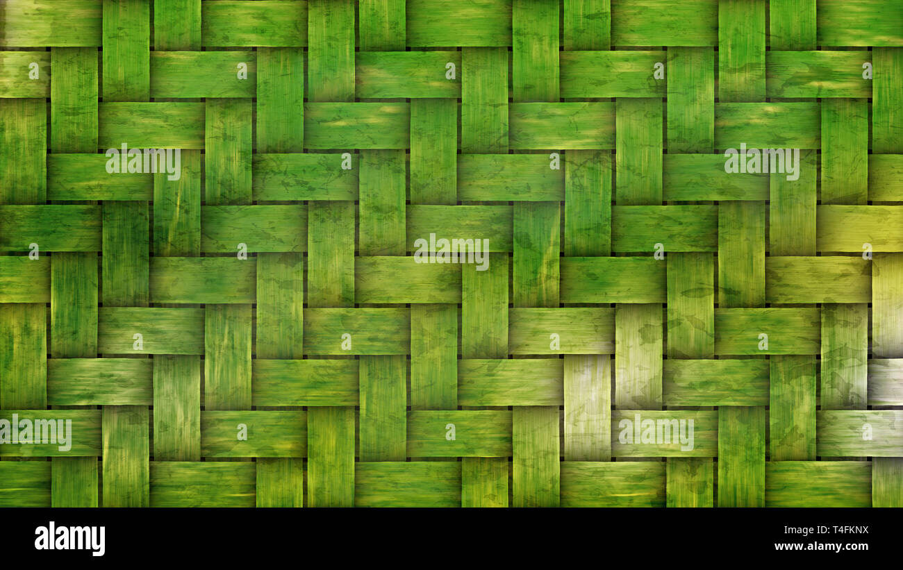 Green Woven Bamboo Texture Background Stock Photo Alamy