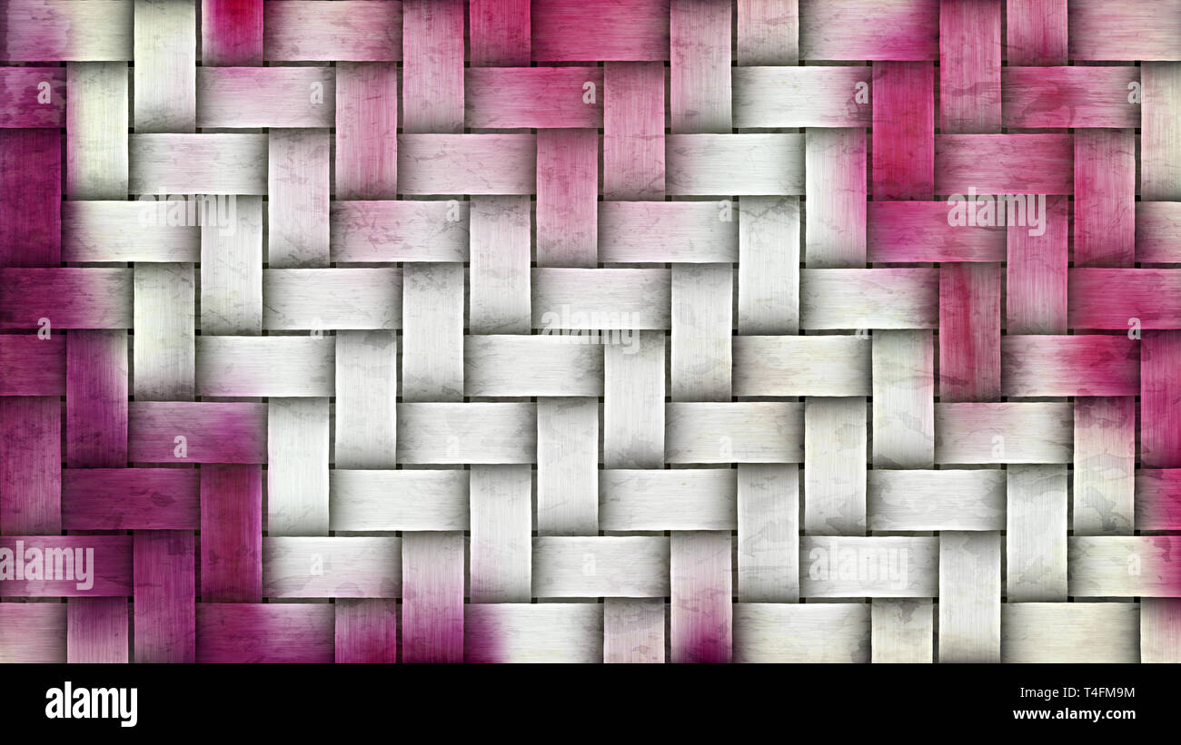 Pink and White Bamboo Background Image Stock Photo