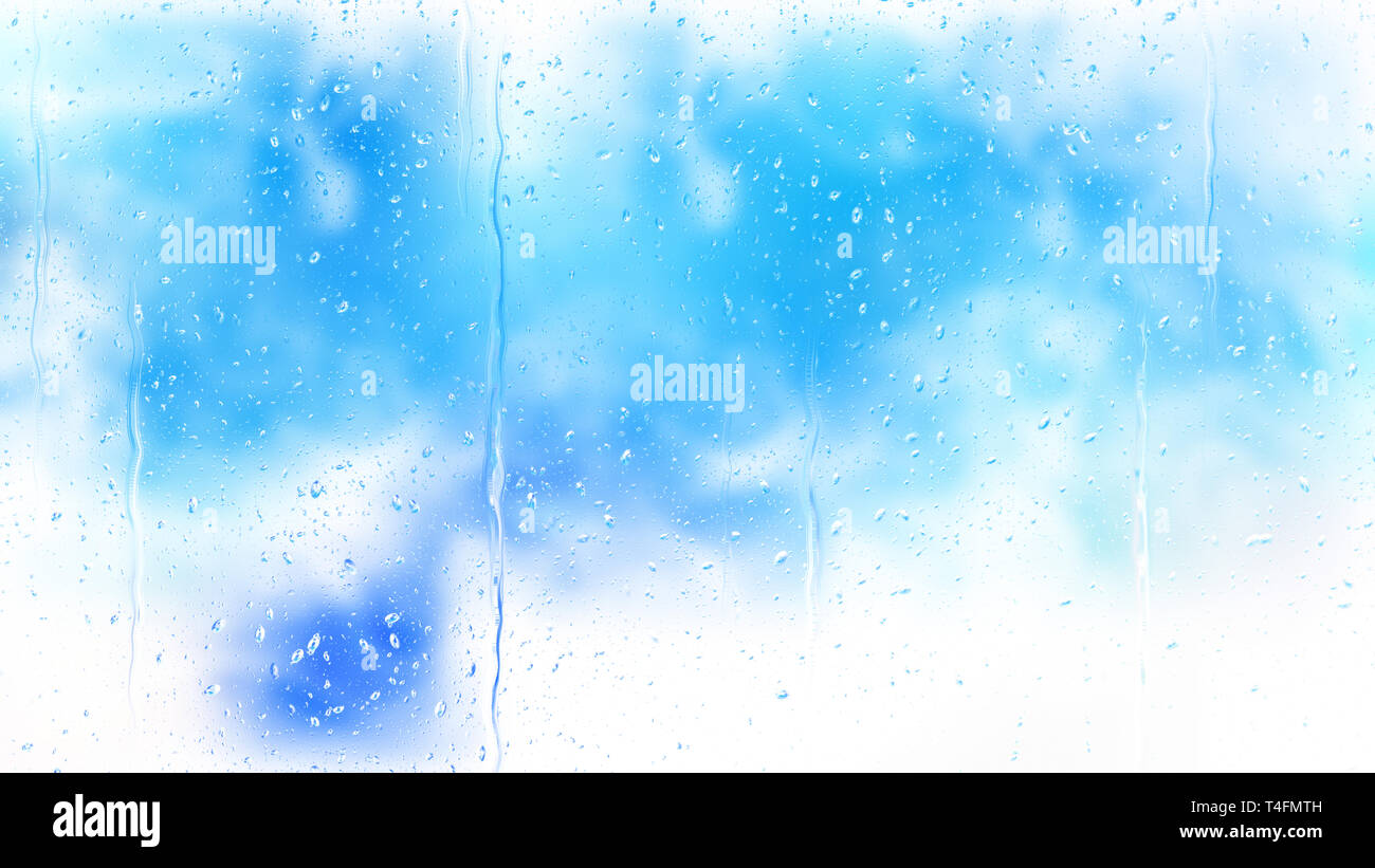 Blue and White Water Drop Background Stock Photo - Alamy