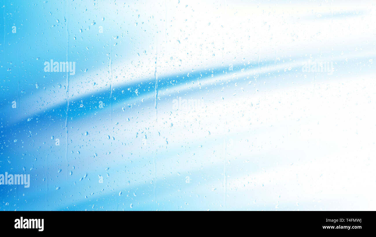 Blue and White Water Drop Background Image Stock Photo - Alamy